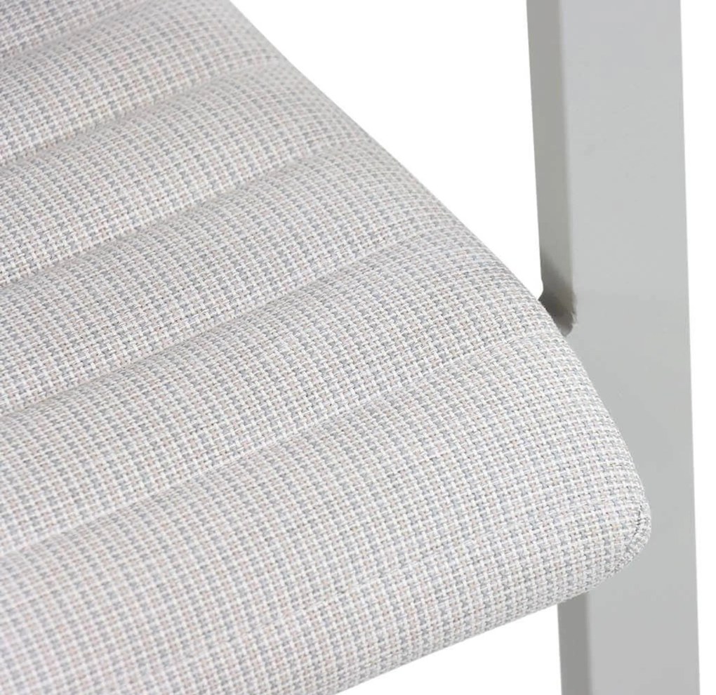 Tuinset Ronde Tuintafel 6 personen 180 cm Aluminium/textileen Taupe Osmen Joliet/Fungo