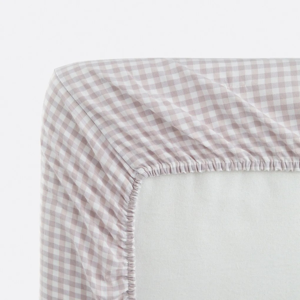 Katoenen hoeslaken met omslag 25 cm, Lilou