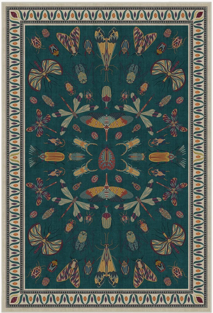 Wasbaar laagpolig vloerkleed Flutterby by Iris Apfel