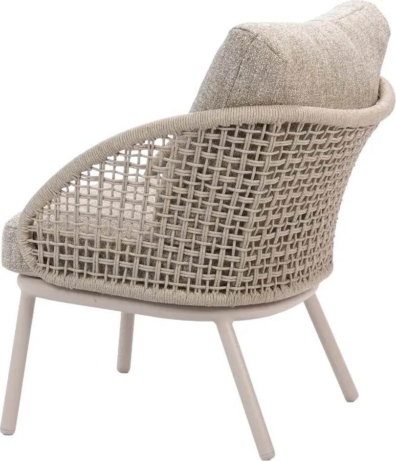 Taste by 4 Seasons Wave low dining tuinstoel Linen LoungestoelTuinstoel beige weerbestendig
