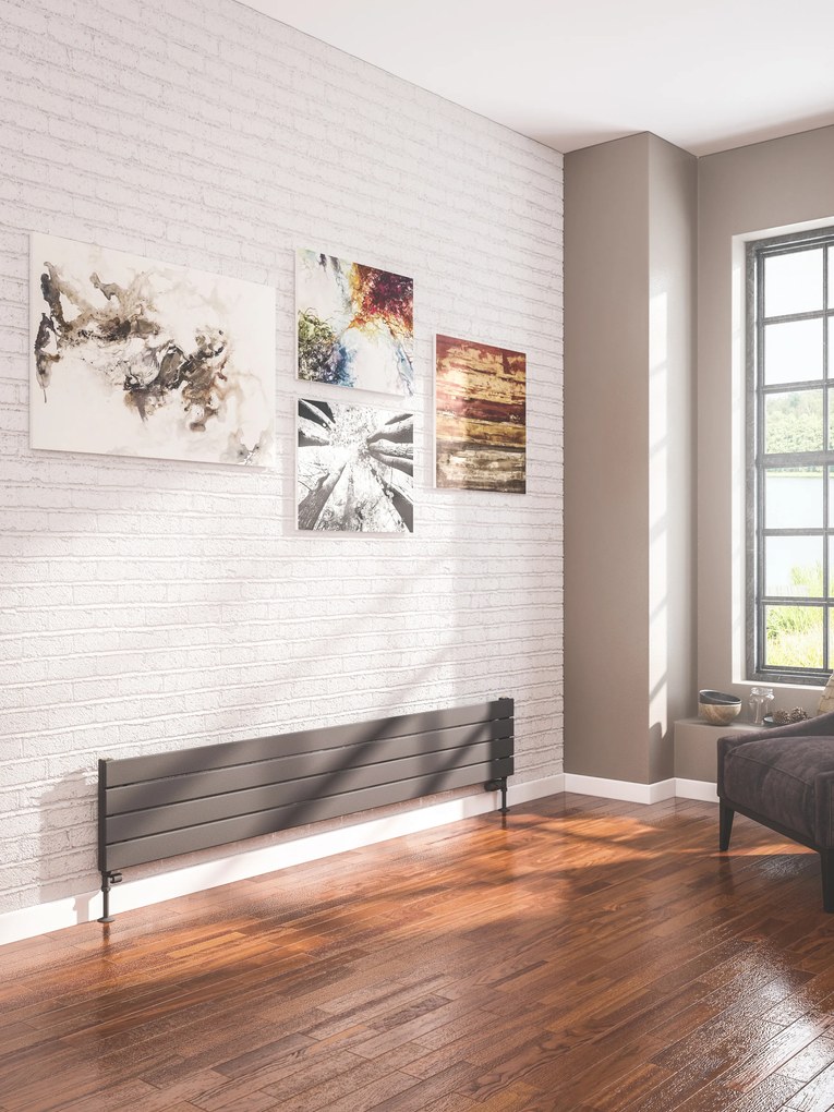 Eastbrook Addington type 10 radiator 30x180cm staal 744W antraciet