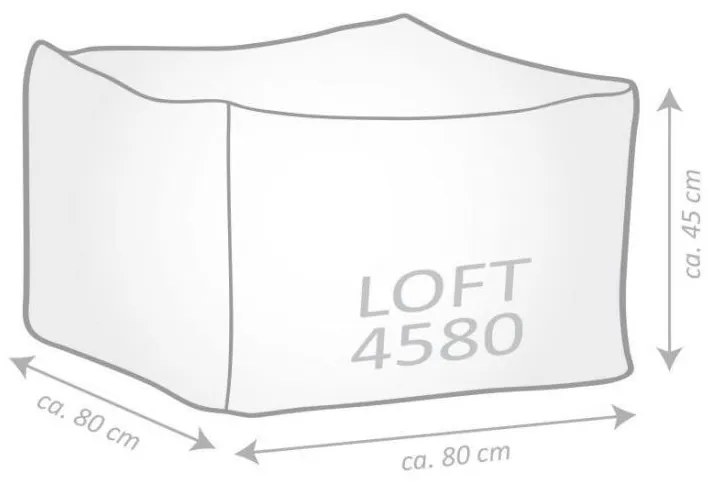 Poef Loft Skins - Sneeuw lynx