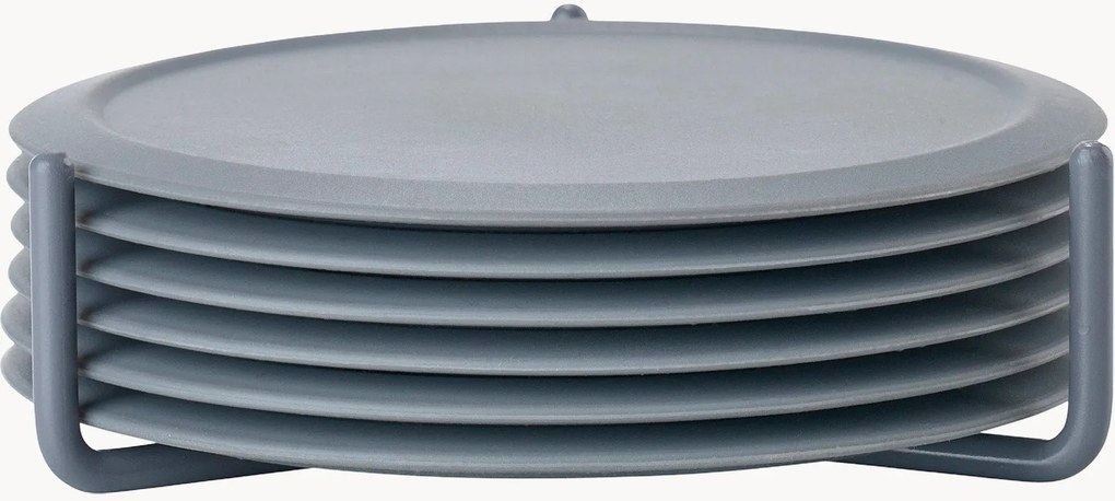 Glazen onderzetters Singles, 6-delig