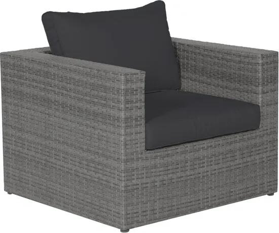 Cayman II loungestoel - wicker - organic grey