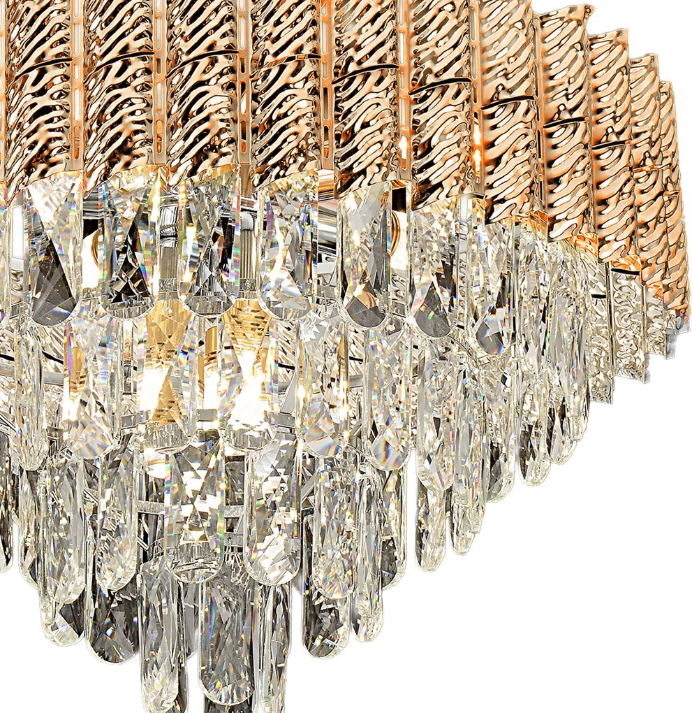 Hanglamp met kristallen G054-CP 50cm GOLD