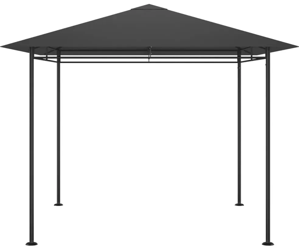 vidaXL Prieel 180 g/m² 3x3x2,7 m antracietkleurig