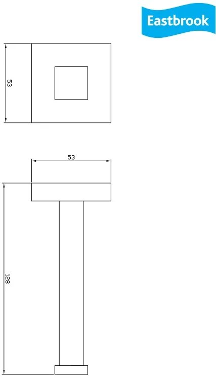 Eastbrook Rimini messing toiletrolhouder chroom