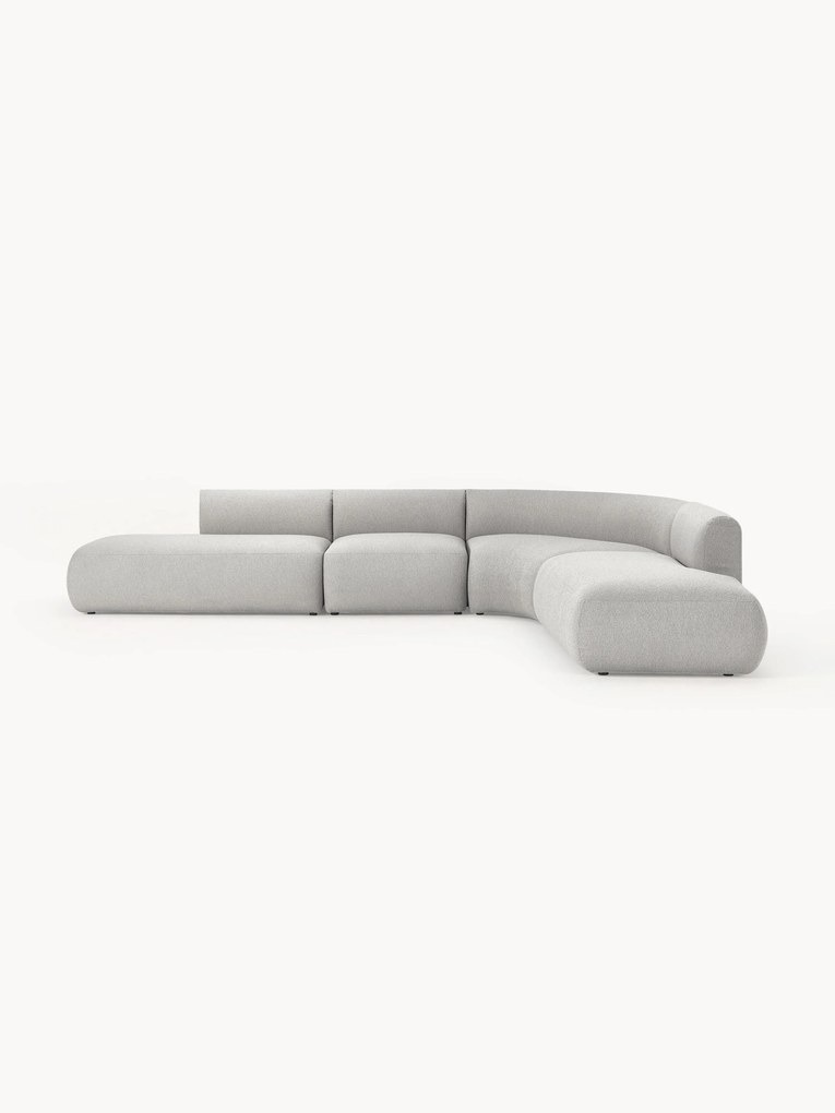 XL modulaire hoekbank Sofia van bouclé
