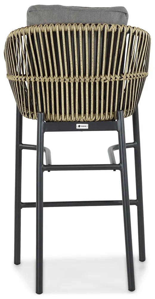 Barset 2 personen 70 cm Aluminium/wicker Taupe Coco Nathan/Como