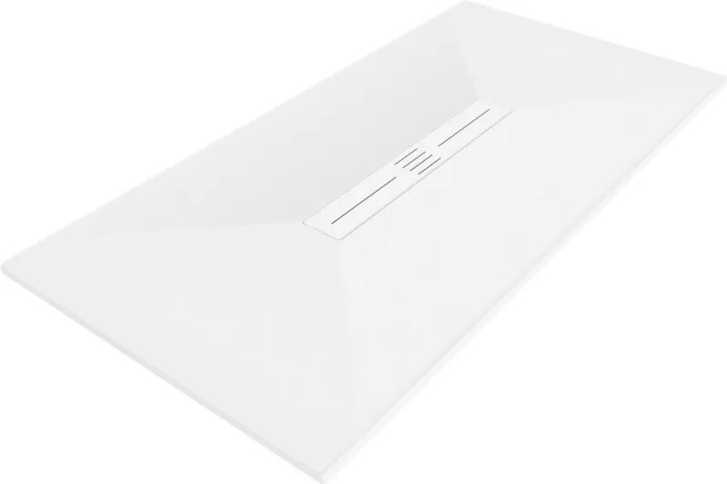 Mexen Toro rechthoekige SMC-douchebak 200 x 80 cm, wit, wit paneel - 43108020-W