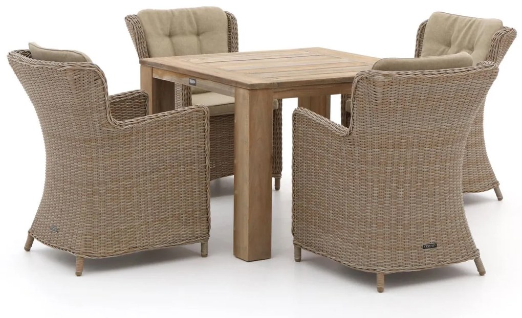 Intenso Milano/ROUGH-X 100cm dining tuinset 5-delig