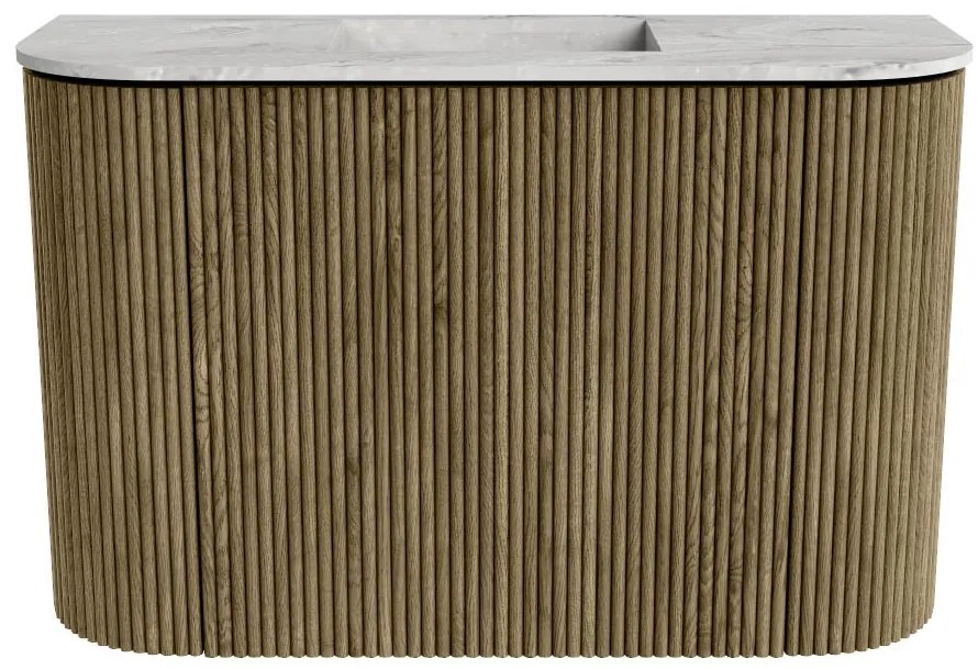 Mondiaz Joya DLux 65cm toiletmeubel ronding links/rechts dusk met wastafel faye midden zonder kraangat glace