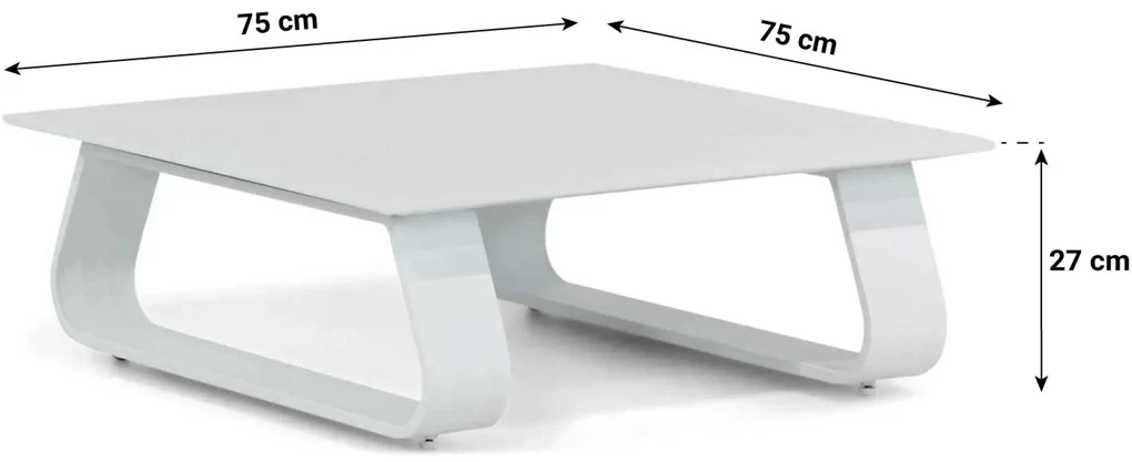 Hoek loungeset 6 personen Aluminium Wit Santika Furniture Santika Sovita