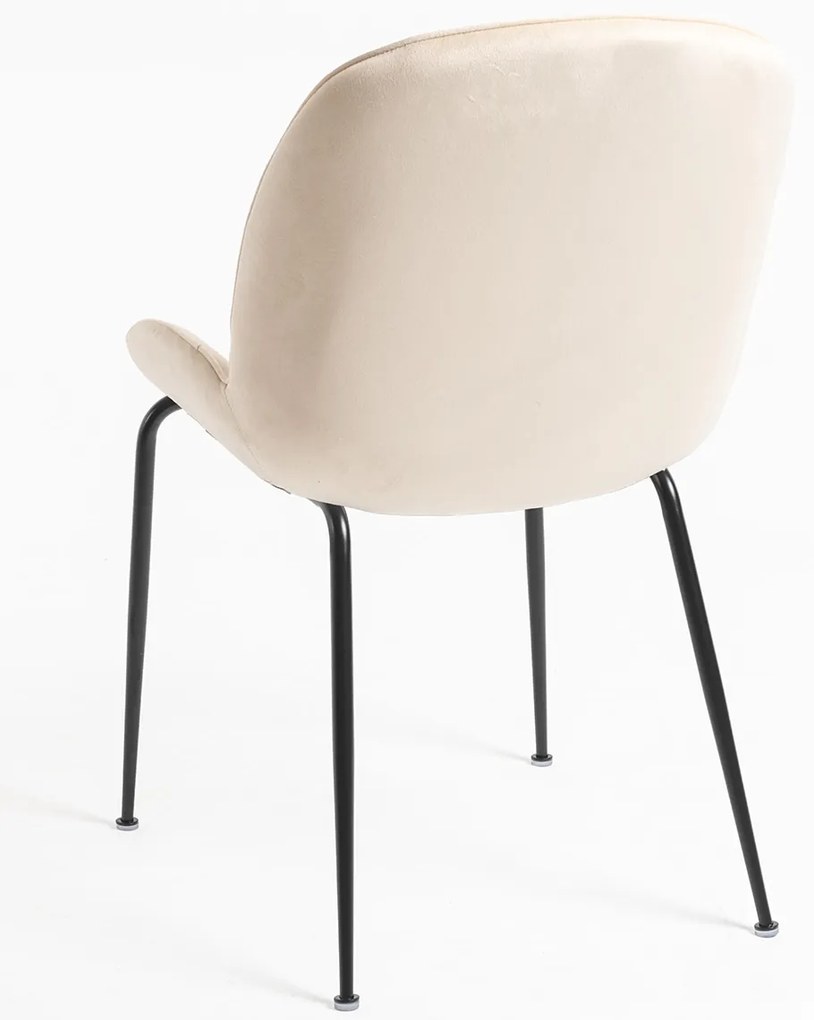 Bille Zwart Fluwelen Stoel