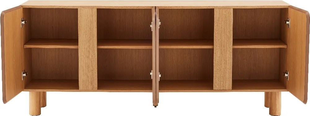 Eiken Dressoir Modern - 180x40x75cm.