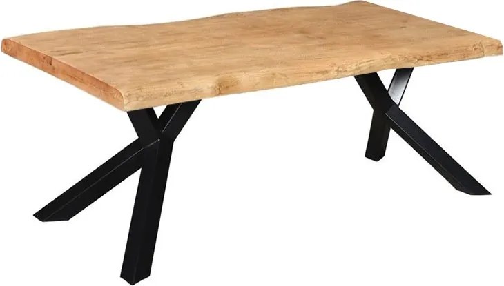 Boomstamtafelblad massief Mango - 200 x 100 cm - Bladdikte 4,0 cm