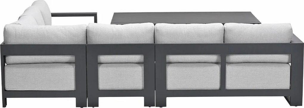 Garden Impressions Malakka lounge dining set 5-delig - valley sand