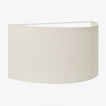 Kiraz Linnen Wandlamp Linnen Wit & ↔︎ 35 X ↑20 Cm - Sklum