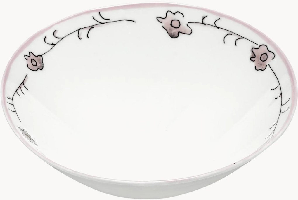 Schalen Midnight Flowers van Fine Bone China, 2-delig
