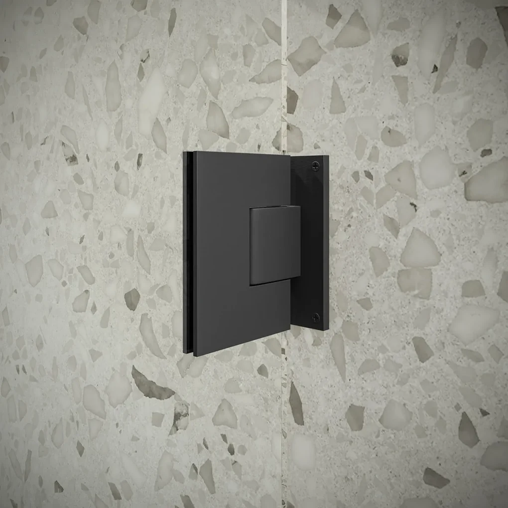 Saniclear Modern douchecabine 120x70 met 70cm deur anti-kalk zwart
