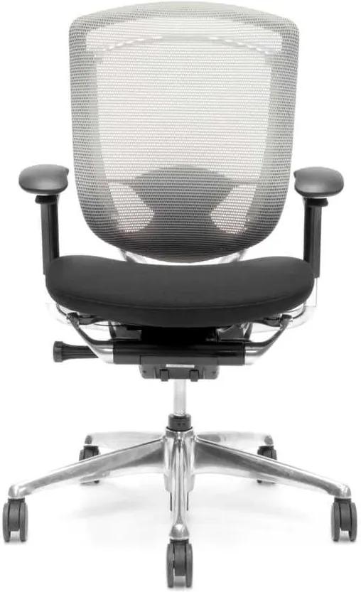 Okamura REFURBISHED Contessa Chair bureaustoel wit/zwart aluminium