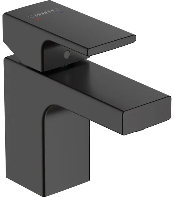 Hansgrohe Vernis Shape wastafelmengkraan - 12.6x11.1x4.4cm - hendel - Mat zwart 71567670
