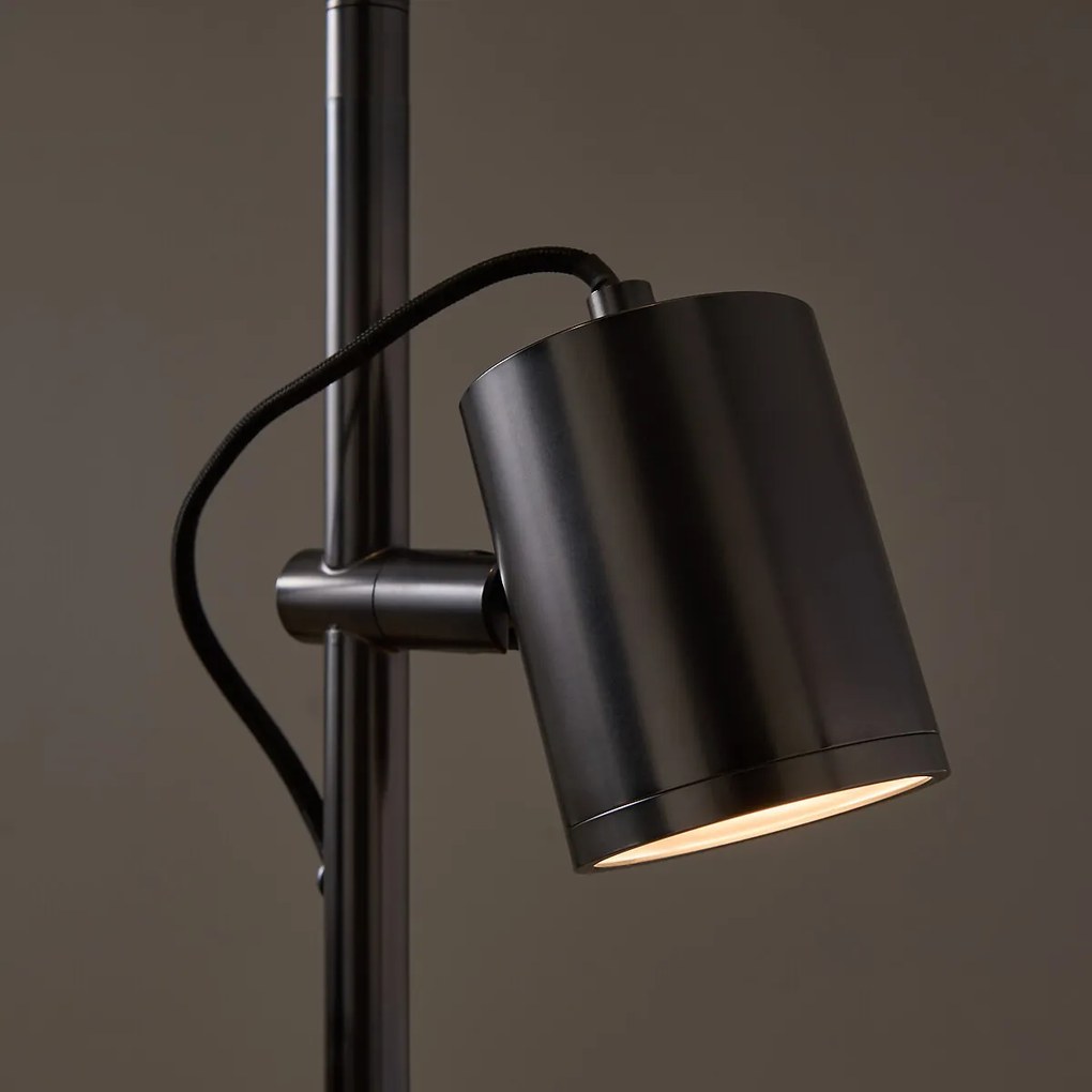 Staande lamp met 3 verstelbare grafiet spots, Girevole