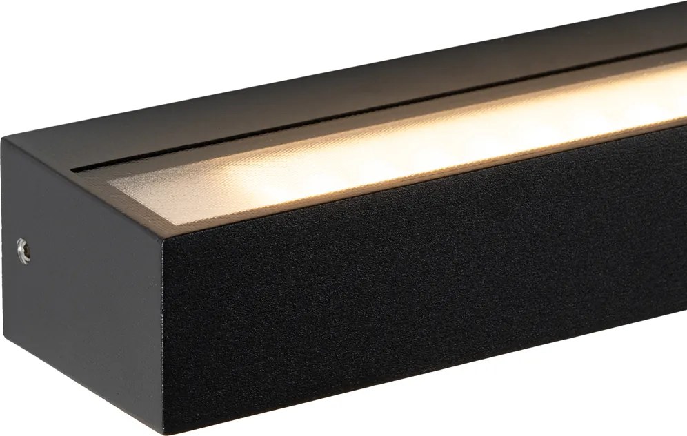 Moderne wandlamp zwart incl. LED IP65 - Steph