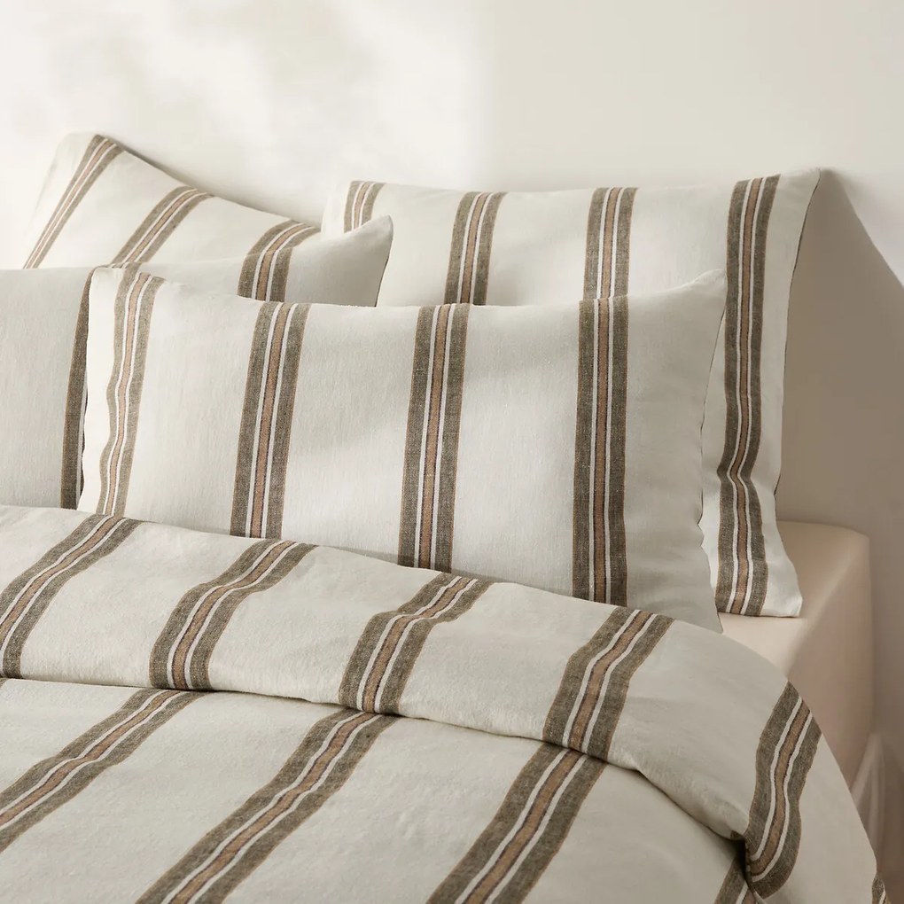 Kussensloop in gewassen linnen, Aelle