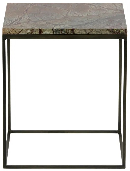 BePureHome Mellow Bijzettafels Marmer Antique Brass - 40 X 40cm.