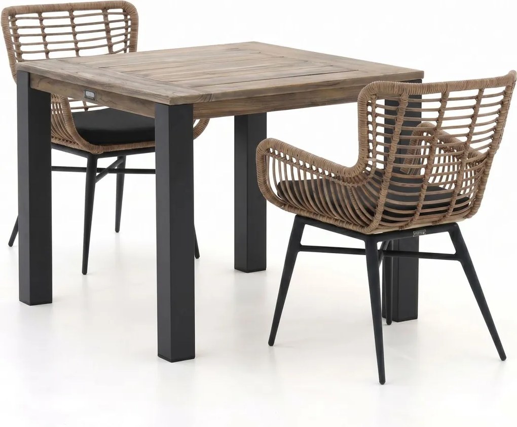 + 10% kassakorting | Diningset Intenso  | 2 personen | Tuinset teakhout | 3-delig | Kees Smit Tuinmeubelen