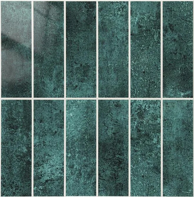 Zelfklevende SPC TEGEL Groen - 30 cm x 29.6 cm x 0.4 cm | 0.5 kg | Paneli zelfklevende steenstrips