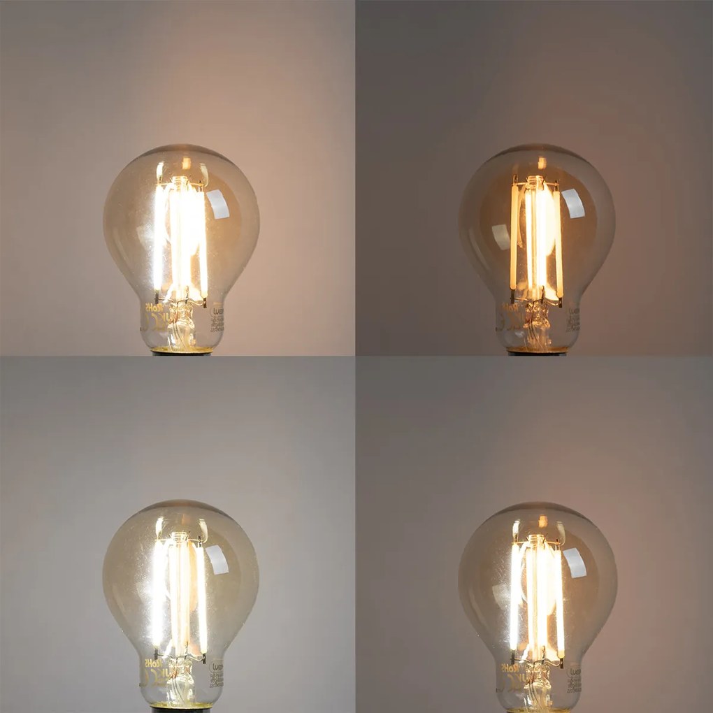 Set van 5 Smart E14 LED lamp P45 goud 4,9W 470 lm 1800-4000K