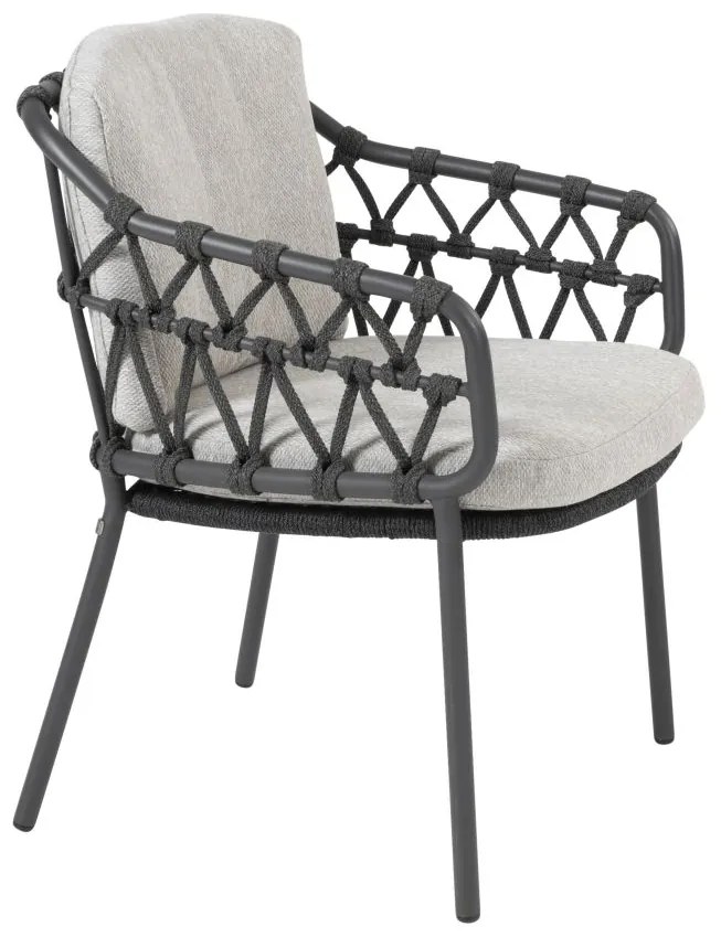 4 Seasons Outdoor Calpi tuinstoel Tuinstoel antraciet weerbestendig