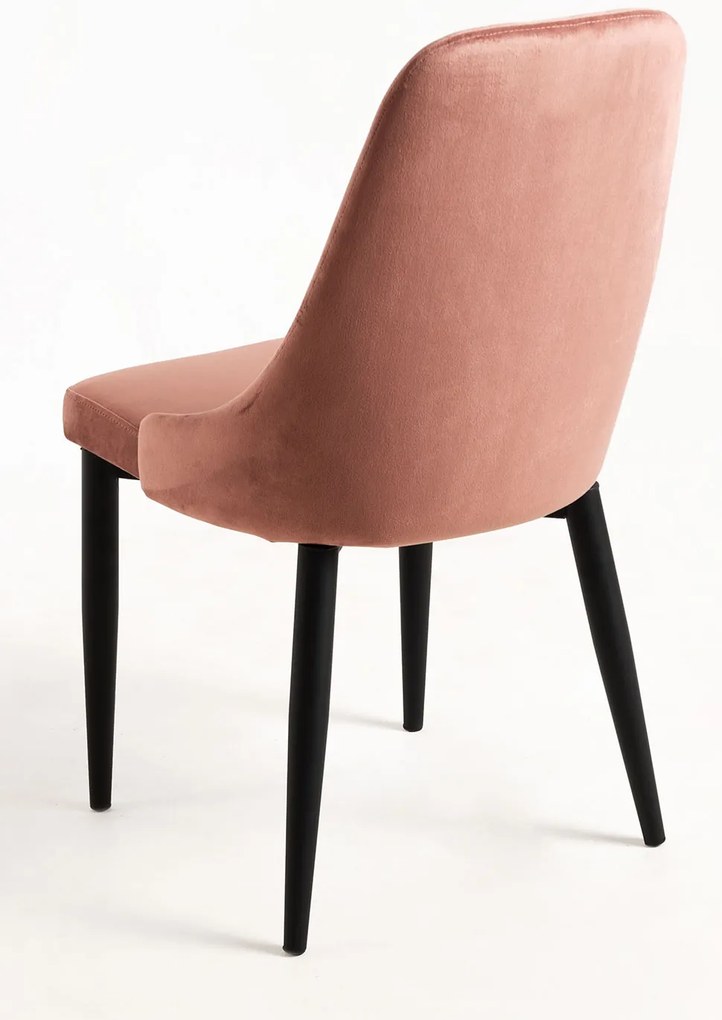 Set 4 Kan Fluwelen Stoelen
