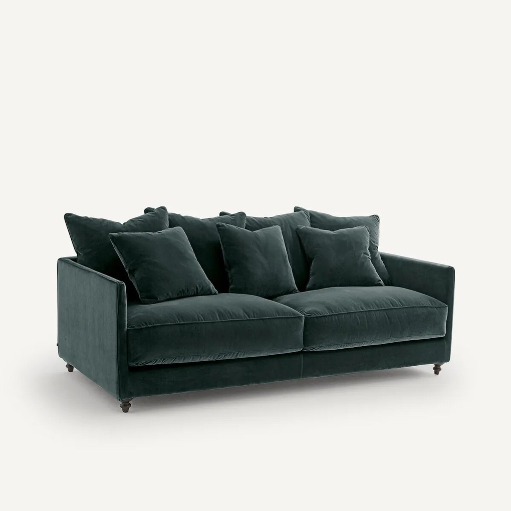 Omvormbare 3-zits fluwelen zetel, Lazare