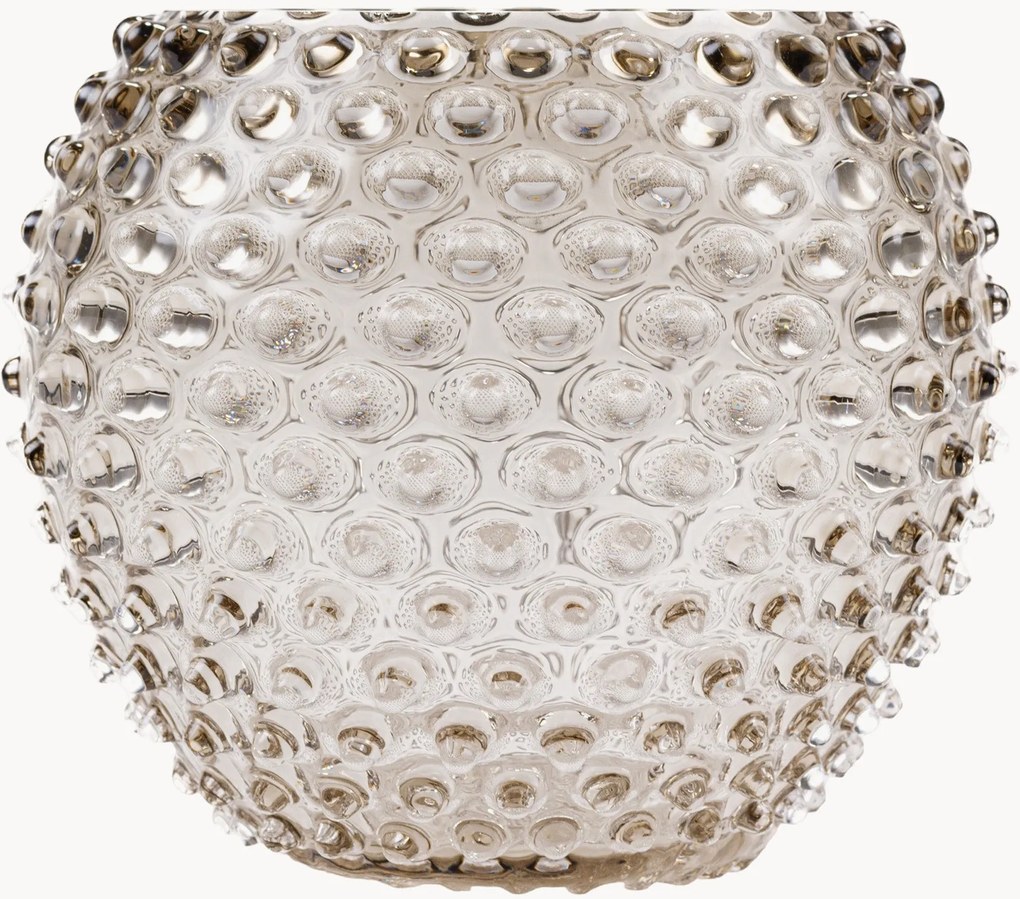 Mondgeblazen vaas Globe Hobnail, H 18 cm