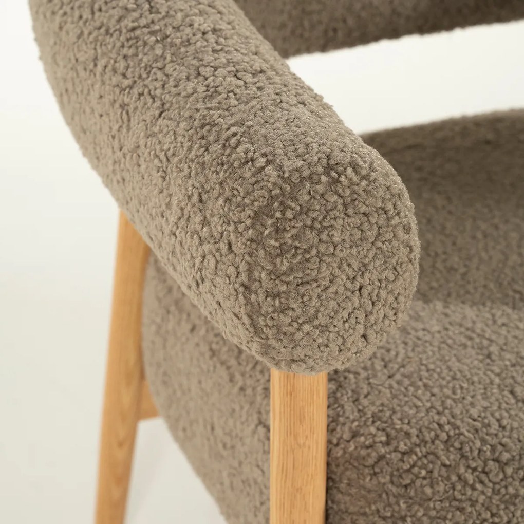 Fauteuil Eiken Frame Taupe