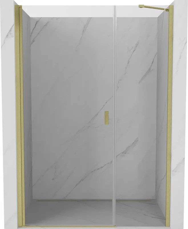 Mexen Mist-B draaideur douchedeur 105 cm, transparant, goud geborsteld - 8A2-105-001-55-00