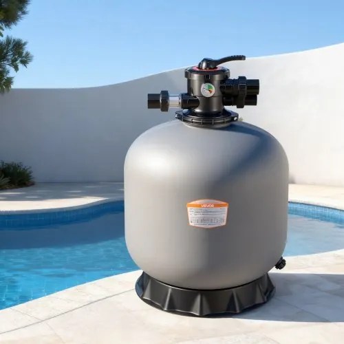 VEVOR zandfilter, 600 mm filtertank, 246 l/min zandfiltersysteem, filtertank met 7-weg meerwegklep, terugspoel-, spoel-, recirculatie-, afvalwater-, winter- en gesloten modus, voor bovengrondse zwembaden.
