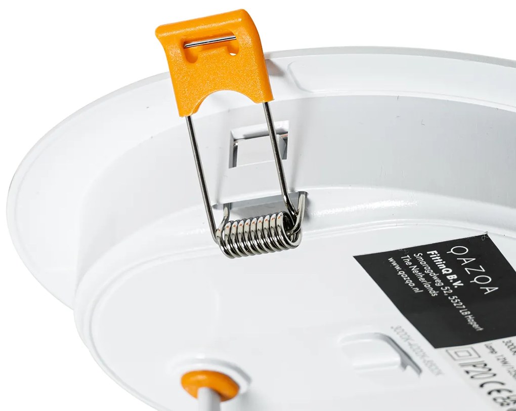 Set van 6 inbouwspots wit 14,5cm incl. LED instelbaar in kelvin met dipswitch - Stephanie Modern rond Binnenverlichting Lamp