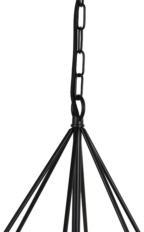 Scandinavische hanglamp zwart - Karkass