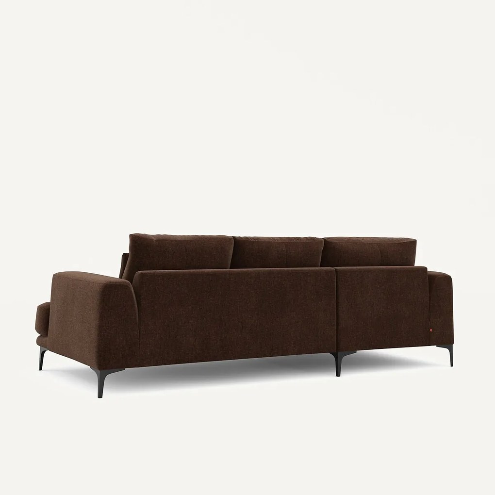 Hoekbank links fluweel chenille, Marsile