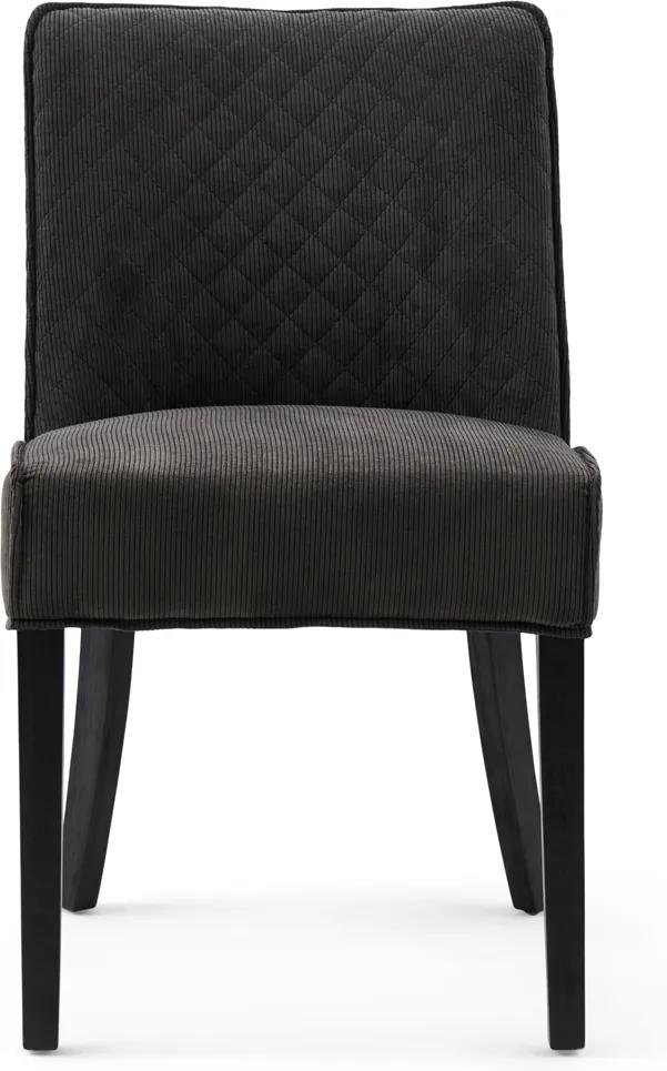 Rivièra Maison - Bridge Lane Dining Chair Diamond Stitch, italian rib, mocha - Kleur: bruin