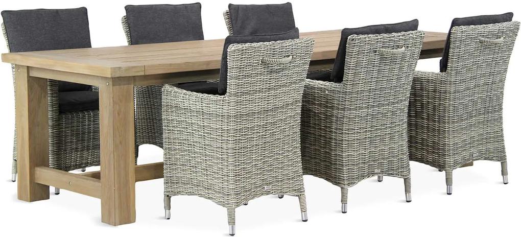 Garden Collections Springfield/Fourmile 260 cm dining tuinset 7-delig
