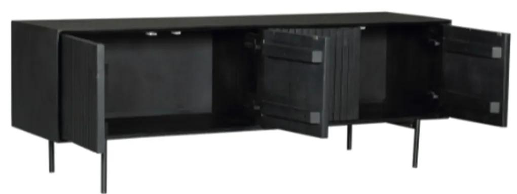 Starfurn Madison Mango Tv-meubel Zwart 165 Cm - 165x45x55cm.