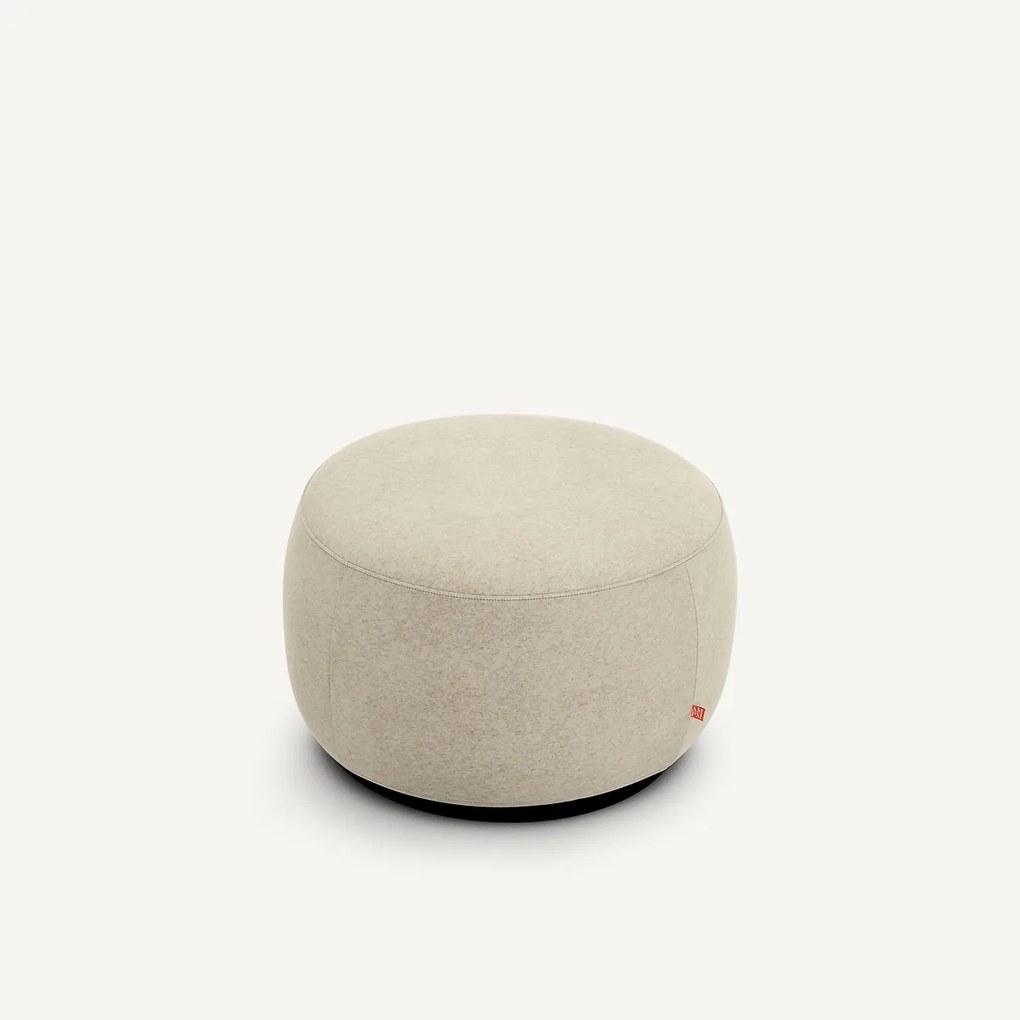 XL voetenbank in linnen fluwelen, Rosebury, ontwerp door Emmanuel Gallina