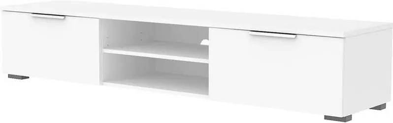 TV-meubel Uldum - hoogglans wit - 33,1x172,7x39,9 cm - Leen Bakker