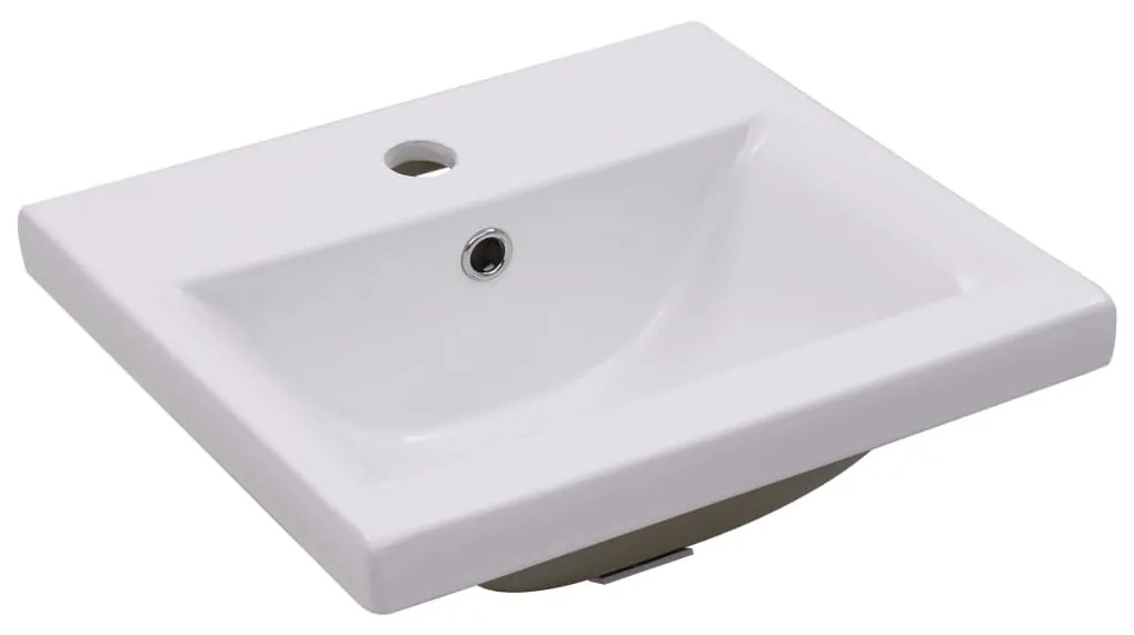 vidaXL Inbouwwastafel 42x39x18 cm keramiek wit