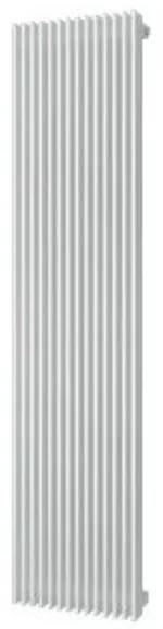 Plieger Antika Retto designradiator verticaal middenaansluiting 1800x415mm 1556W parelgrijs (pearl grey) 7253231